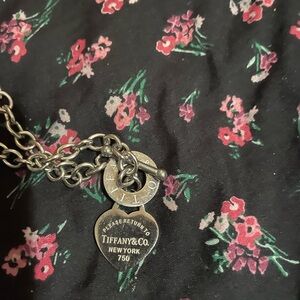 Tiffany & Co. Silver Heart Pendant Necklace